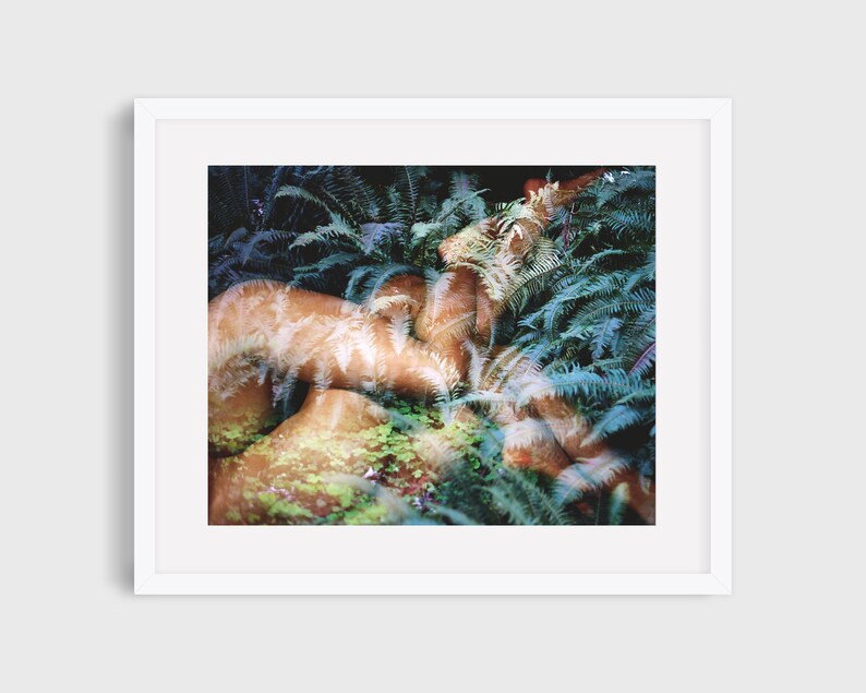 Fern Botanical nude art.35mm Film Double Exposure.Nature.Human Form. SEVERAL SIZES & Poster Option image 2