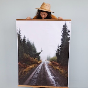 Oregon Art.Forest Road.Wall Decor.Forest.Trees.Pacific Northwest.Mist.Fog.Fine Art Photography.SEVERAL SIZES