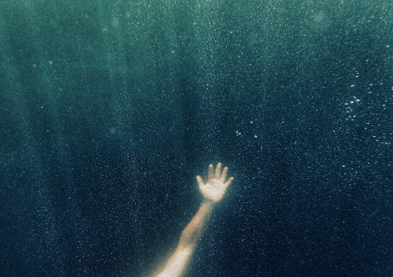 Underwater Hand Art Print. Fine Art Photography.SEVERAL SIZES & CROPS Poster Option image 2