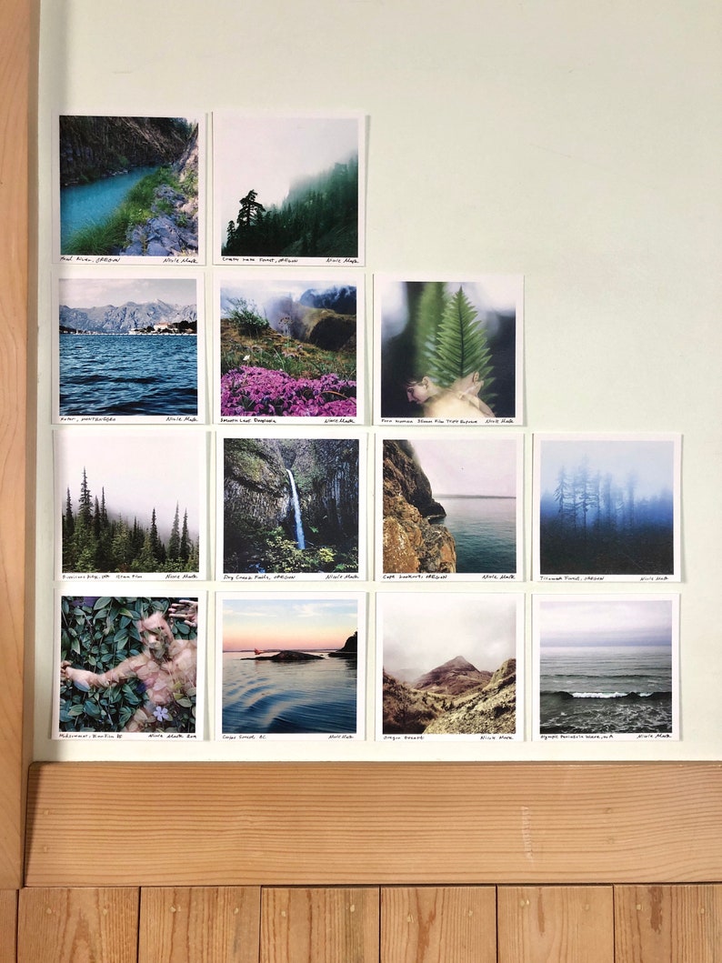 4x4 Print.Surprise SALE sets .UNFRAMED. Ocean.Forest.Oregon.Washington.River.Trees.Desert.Sunset.Travel.35mm film.120mm film. image 2