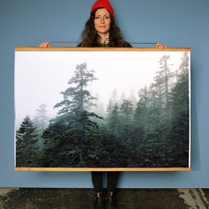 Forest Art.Oregon.Wall Decor.Mist.Fine Art Photography.Fog. SEVERL SIZES & POSTER prints