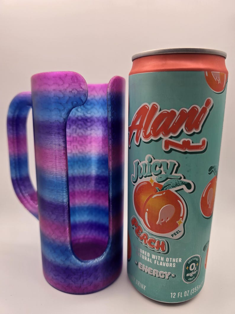 Porta lattina alto/sottile da 355 ml (12 oz) anti-ribaltamento stampato in 3D immagine 2