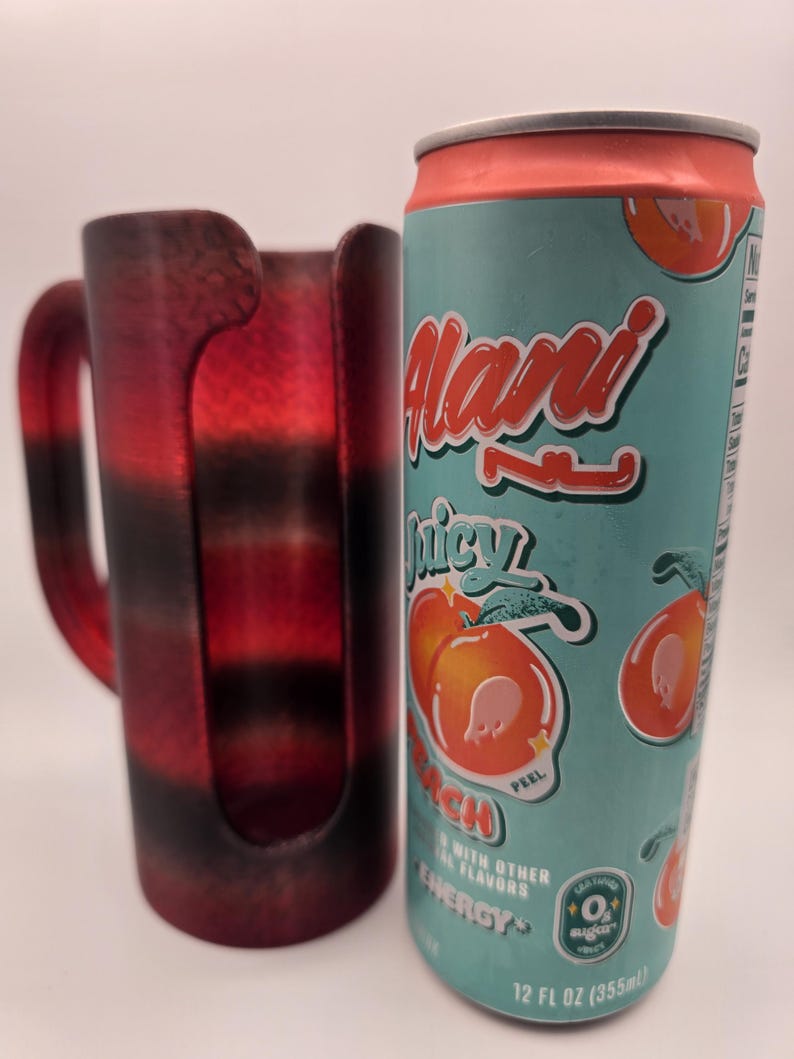 3D printed anti-tip 12 oz tall/slim can koozie image 2