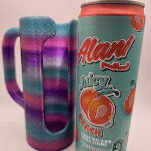 3D printed anti-tip 12 oz tall/slim can koozie image 2