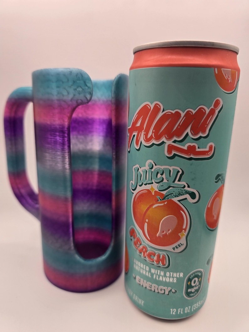 3D printed anti-tip 12 oz tall/slim can koozie image 2