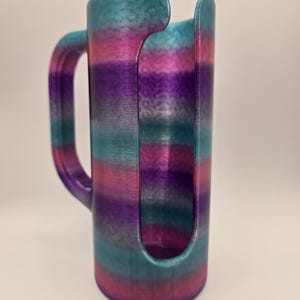 3D printed anti-tip 12 oz tall/slim can koozie image 3