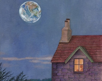 Another World, print from an original painting by Irene Owens