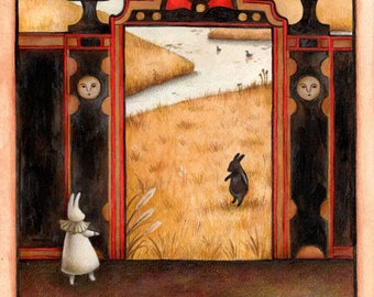 Portal, print from an original painting by Irene Owens