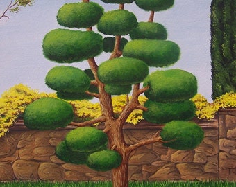 Funny Tree Art Print from an original painting