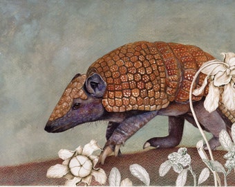 Purple Armadillo ART print