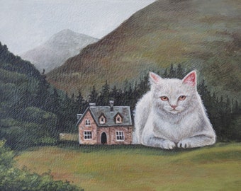 Home is Where the Cat Is, art print by Irene Owens