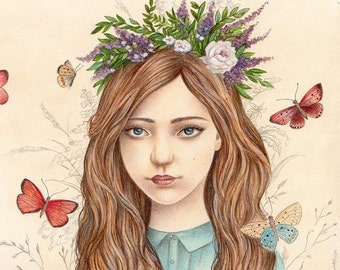 Butterflies, an ORIGINAL ILLUSTRATION by Irene Owens