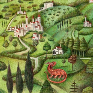 Tuscany Art Print from an original painting