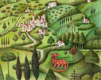 ORIGINAL ART Tuscany