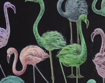 Colorful Flamingo Art Print