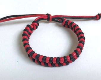 Fishtail Plaited Cotton Bracelet - Choose your own colours - For men, Women and Children