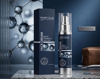 Krem do twarzy dla mężczyzn Particle: 6 w 1, przeciwstarzeniowy krem nawilżający na co dzień