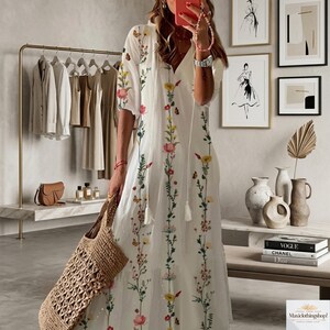 flowy beach dresses with sleeves Vacation - Etsy WOWS