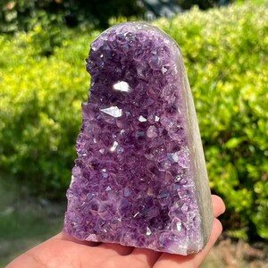 Natuurlijke amethist geodecluster, mineraal amethist, woondecoratie, energiekristal, geschenken, reikigenezing