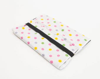 two-tone fabric notebook cover