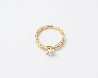 Fashion Stone Gold Plated Ring Size 8