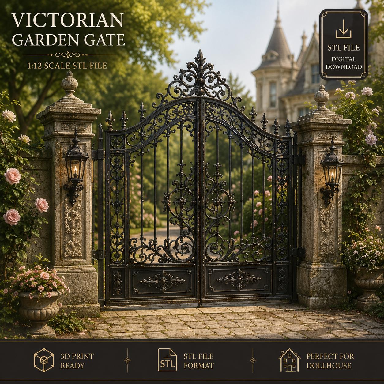 Victorian Iron Gate - Etsy