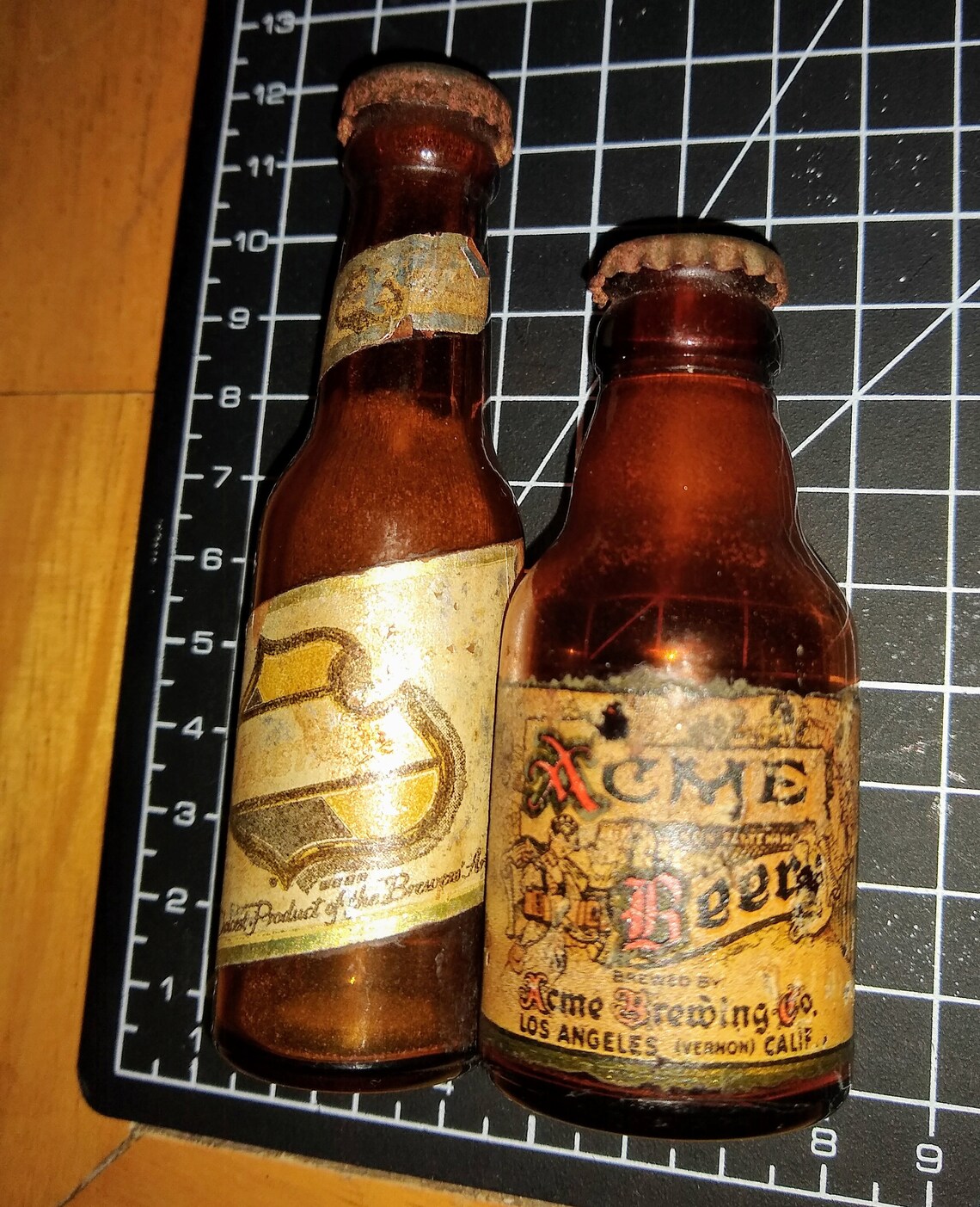 Vintage Circa 1947 Mini Beer Bottle Collectible Acme Beer Etsy