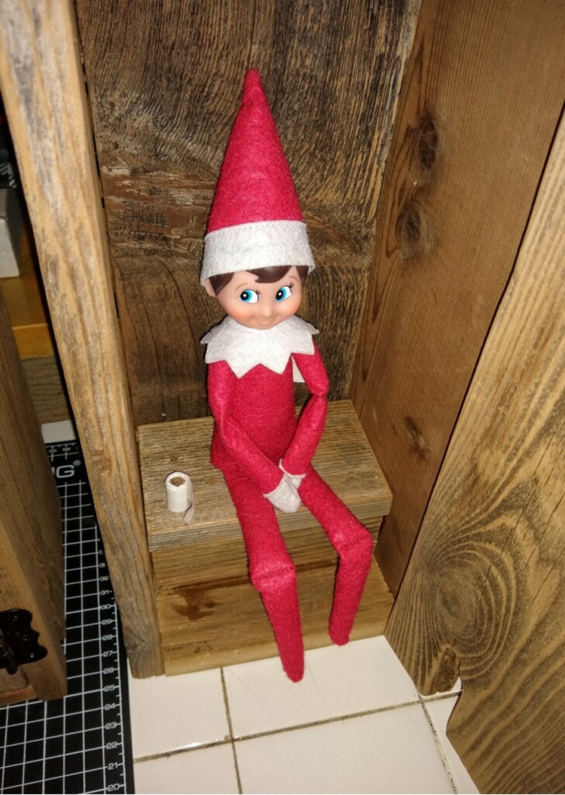 Elf On The Shelf Weathered Wood Outhouse GREAT Gift | Etsy