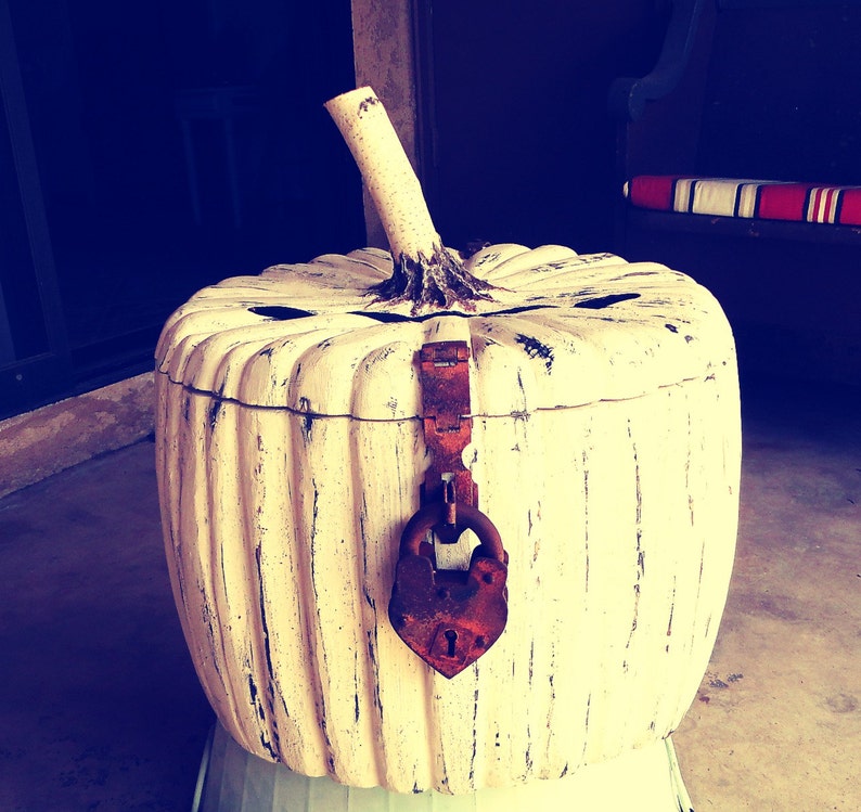 Custom Wood Hand Carved Painted Pumpkin Card Box Or Pumpkin Etsy