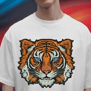 Tiger Face Embroidery Design,Lion Logo.(Instant Download)