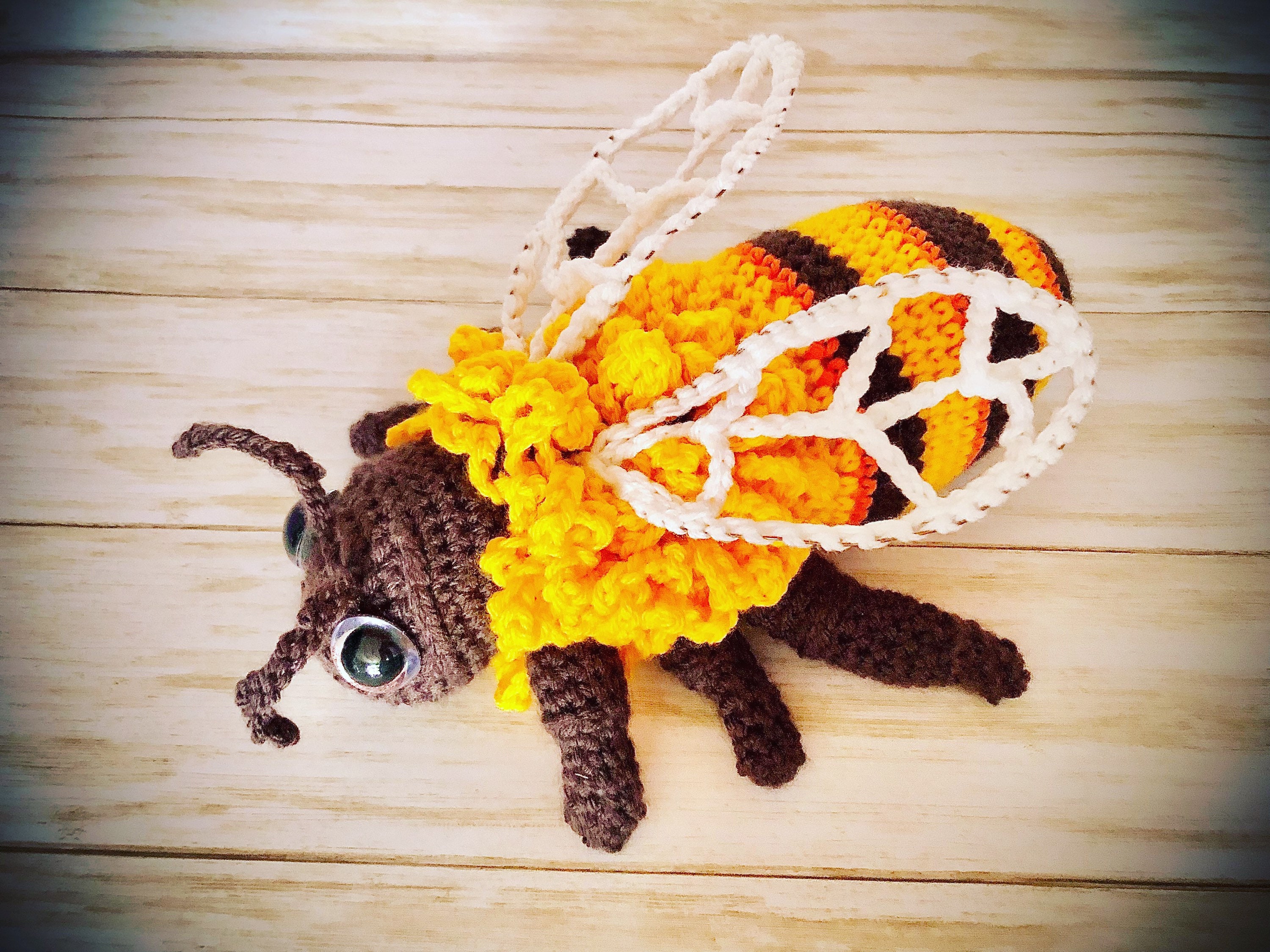 Honeybee Crochet Bee - Etsy
