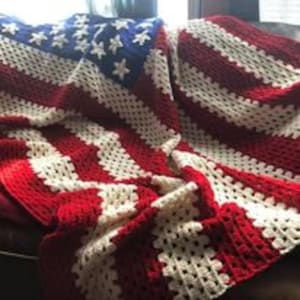 American Afghan Crochet Pattern image 6