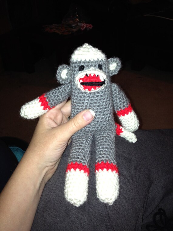 Items similar to Stuffed Sock Monkey on Etsy
