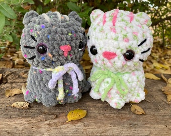 Confetti Kitty Crochet Plushie