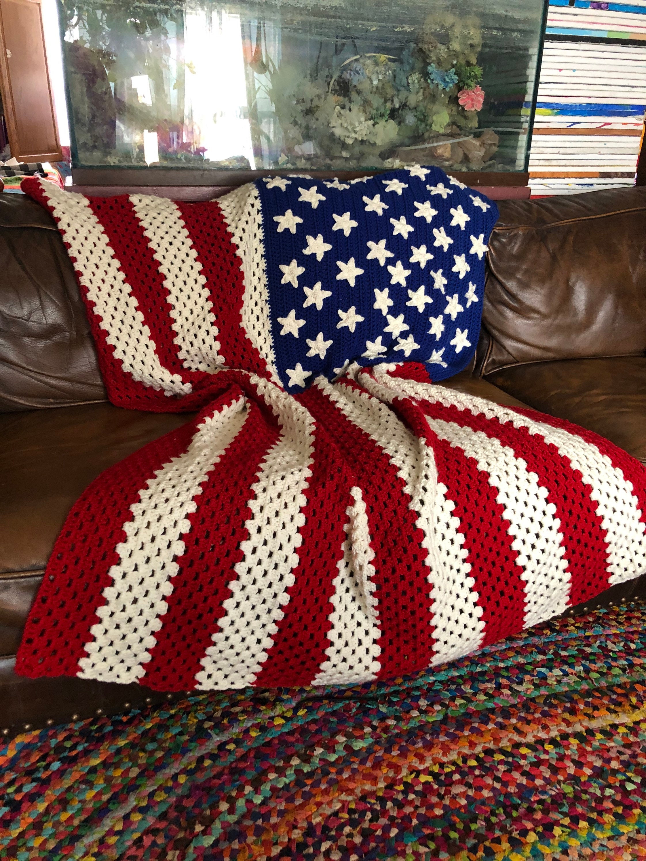 American Flag Afghan Crochet Pattern