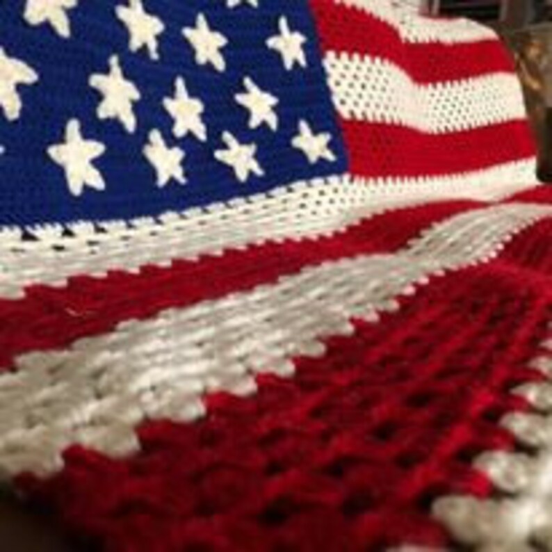 American Afghan Crochet Pattern image 3