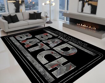 The Star Wars Rug, For Star Wars Fans, Legendary Film, The Bad Batch, Movie Rug, Galactic Space Rug, Sci-Fi Fantasy Rug, Since 1977