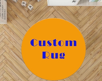 custom rug, printed carpet, ROUND RUG