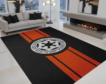 Star Wars Rug, Movie Rug, Galactic Sci-Fi Area Rug, Futuristic Space Decor Carpet, Cosmic Galaxy Rug, Modern Gamer Room Rug,Space Home Decor
