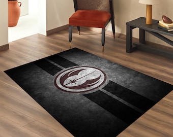 The Star Wars Rug, For Star Wars Fans, Legendary Film, Maul, Movie Rug, J.edi Order Logo, Galactic Space Rug, Sci-Fi Fantasy Rug, Since 1977