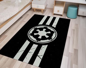 The Star Wars Rug, For Star Wars Fans, Legendary Film, Galactic Empire Logo, Movie Rug, Galactic Space Rug, Sci-Fi Fantasy Rug, Since 1977
