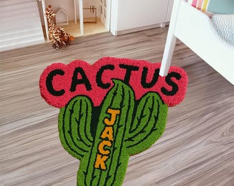 Travis Scott, Cactus Jack, Astroworld, Washable, Area Runner Rugs, Living Room Carpet, Album Covers, t scott murakami rug, custom rug