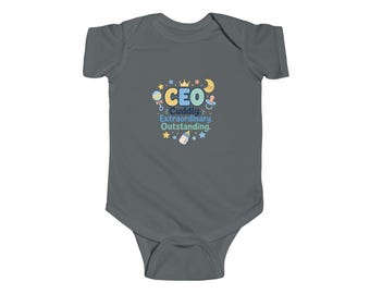 CEO Cuddly Extraordinary Outstanding Baby Bodysuit | Cute Infant Clothing | Newborn Gift | Baby Shower Outfit | Adorable CEO Baby Bodysuit