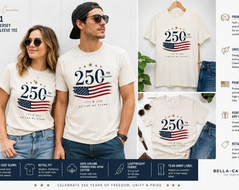 America 250 Celebration Shirt, Patriotic Freedom Tee, 1776 2026 USA Anniversary Gift, Vintage Flag Graphic Unisex T-Shirt