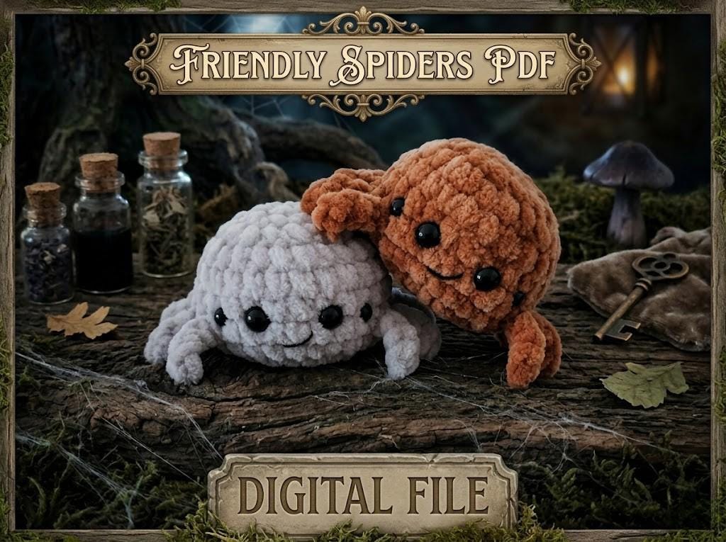 Low Sew Spider Amigurumi Plushie Pattern