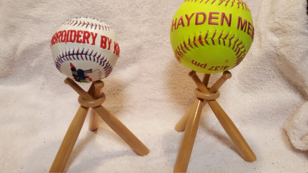 Baseball and Softball 1 Bat Stand for Display, Made Out of Wood Etsy