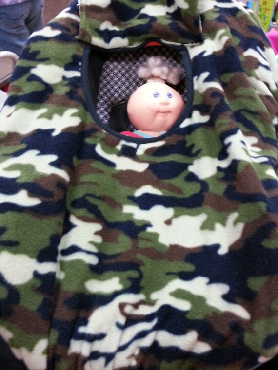 Fleece Camouflage Baby Carrier Cozy Cover Up 4 Infant Car Image 0
