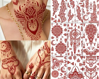 Queen Nail Henna | Red Cherry | Water Permeable Nail Stain | Henna