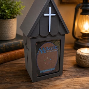Arabella Commander Deck Box | Holds 100 Sleeved MTG Cards | 3D Printed Haunted Doll Card Storage