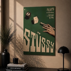 STUSSY ストリートアート ポスター Stussy vintage art - Etsy 日本